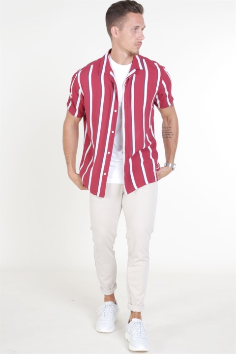 Jack & Jones Rayden Resort Shirt S/S Ketchup