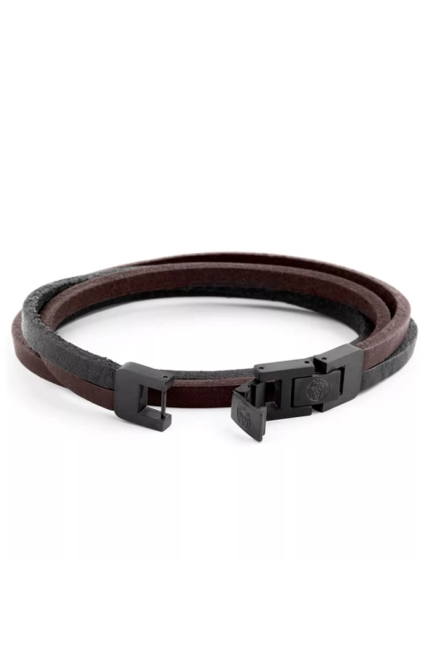 Lucleon Læder Armbånd Brun/Black