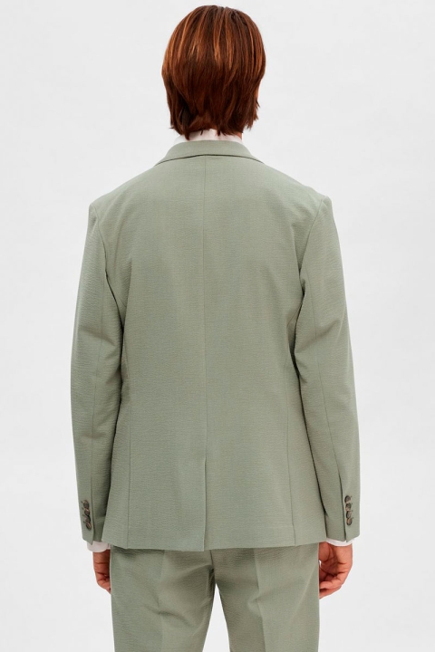 Selected SLHSlim Corby Seersucker Blazer Flex Desert Sage