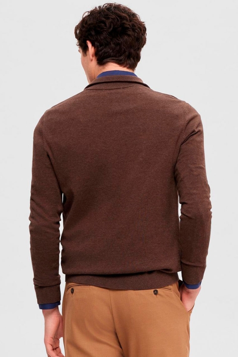 Selected Berg Knit Half Zip Demitasse