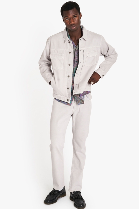 Woodbird Mayne Twill Jacket Light Grey