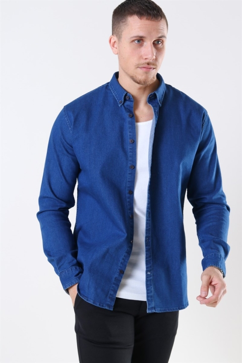 Kronstadt Johan Denim Shirt Dark Blue