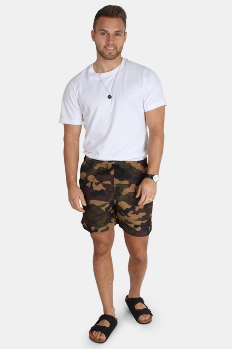 Urban Classics Camo badeshorts woodcamo
