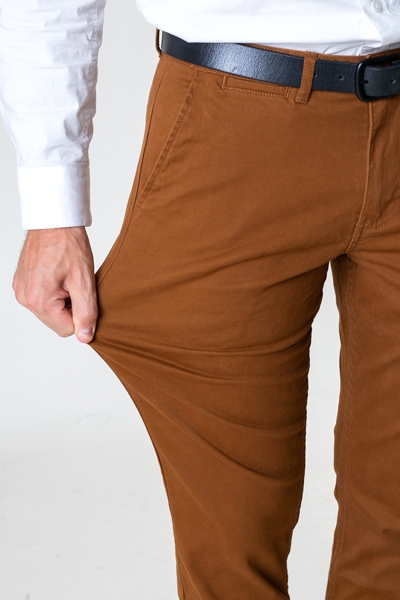 Kronstadt Daniel Twill chinos Tobacco