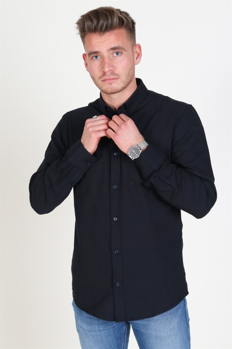 Only & Sons Alvaro LS Oxford Shirt Black