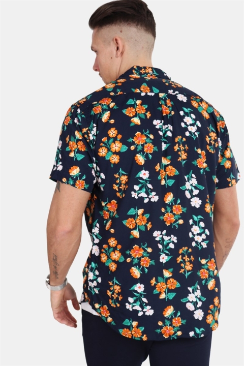 Kronstadt Johan Exotic S/S Shirt Navy 10