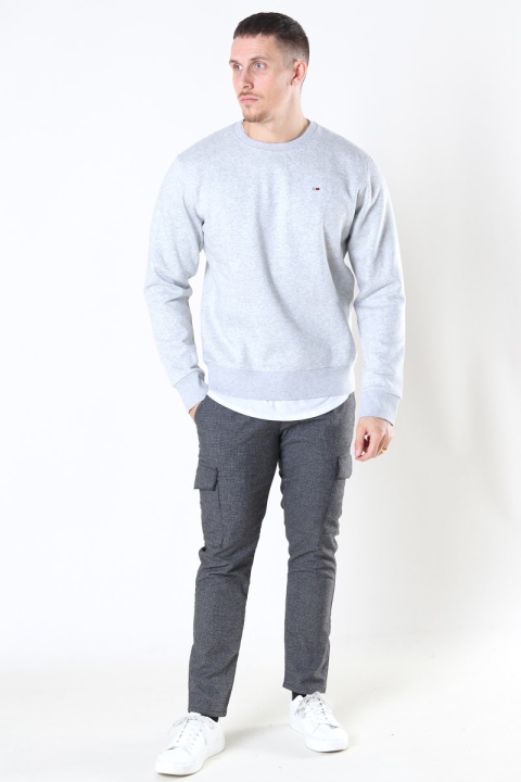 Tommy Jeans Regular Fleece Crewneck Light Grey