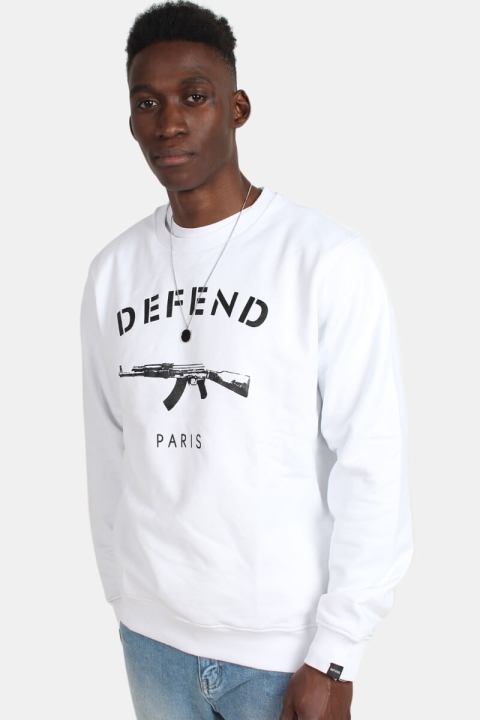 Defend Paris Paris Crew Sweatshirts Crewneck White 