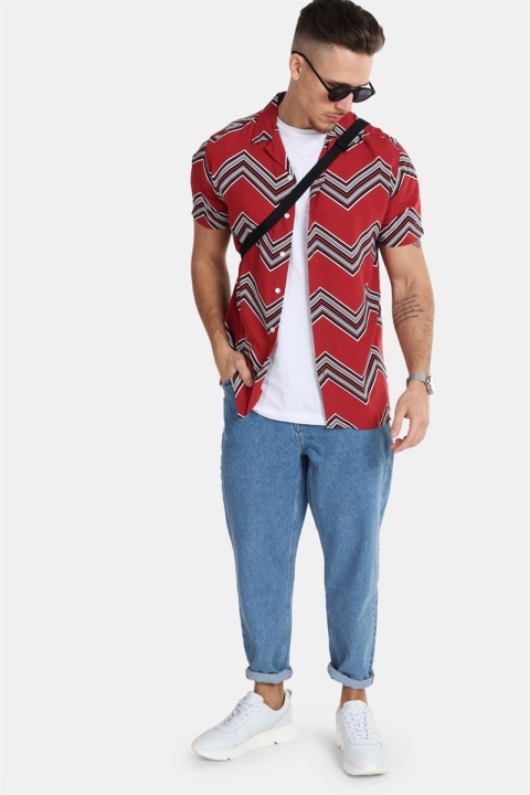 Redefined Rebel Jonathan Shirt Trend Brick Red