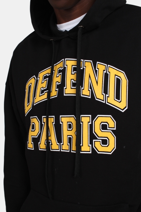 Defend Paris 92 Hoodies Sweatshirts Capuche Black