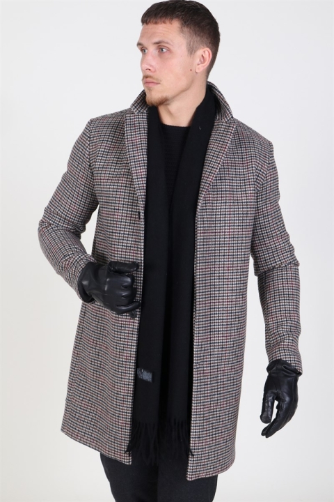 Selected Brove Wool coat Check Multicolour