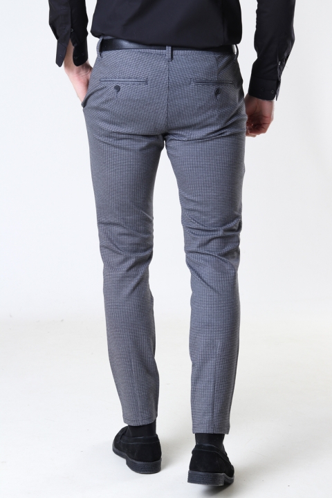 ONLY & SONS MARK SMALL CHECK  TAP PANT Medium Grey Melange