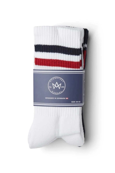 Kronstadt Nad 4-pack socks White/Navy/Red