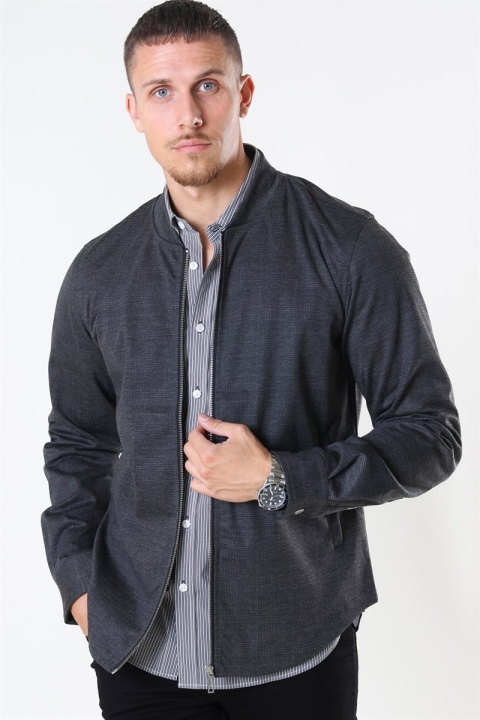 Clean Cut Ken Overshirt Dark Grey/Camel