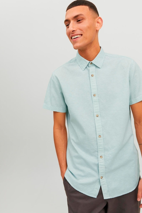 Jack & Jones Summer Linen Shirt SS Granite Green