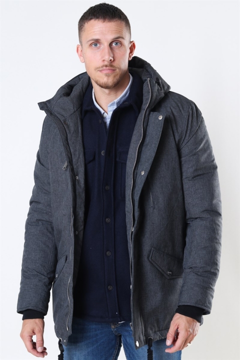 Jeff Anders Parka Jakke Charcoal Mix