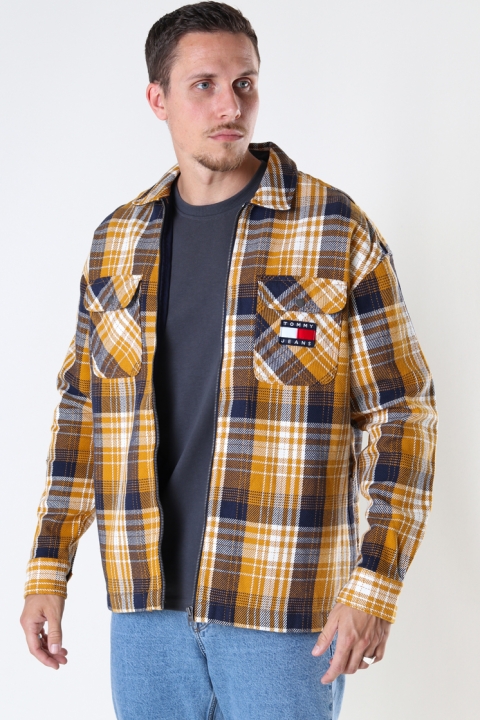 Tommy Hilfiger TJM CHECK ZIP OVERSHIRT Golden Age / Multi