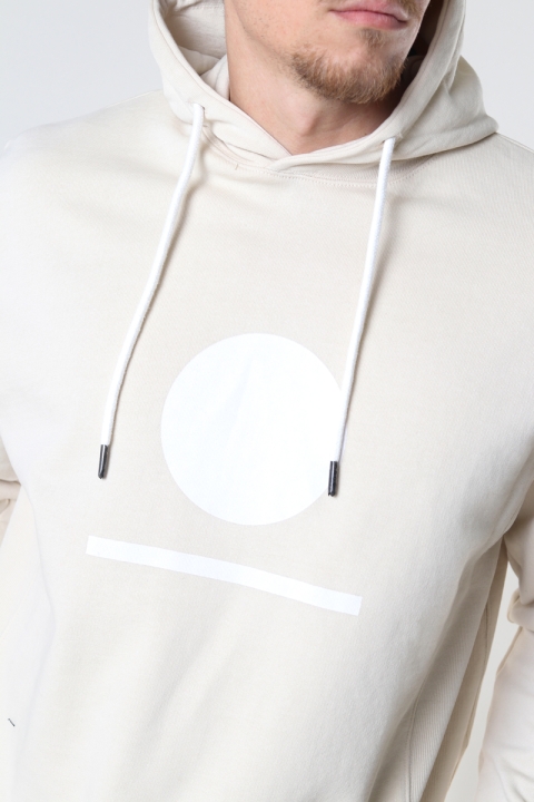 Denim project Horizon Logo Organic Hoodie 128 Ivory