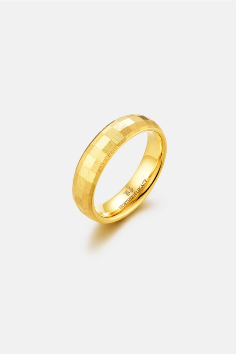 Northern Legacy Siempre Cushion Band Ring Gold