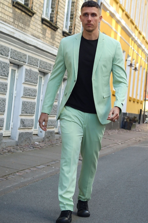 Jack & Jones FRANCO SUIT Celadon Green SUPER SLIM FIT