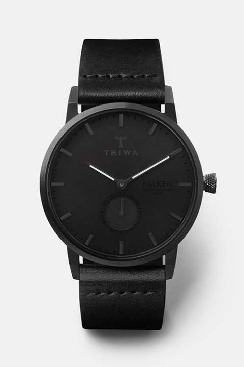 Triwa Midnight Falken Watch Black Classic Black Buckle