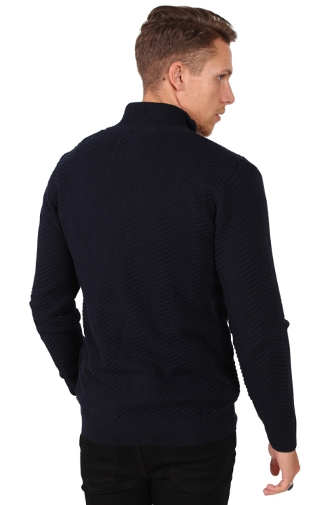 Kronstadt Carlo Zip Knit Navy