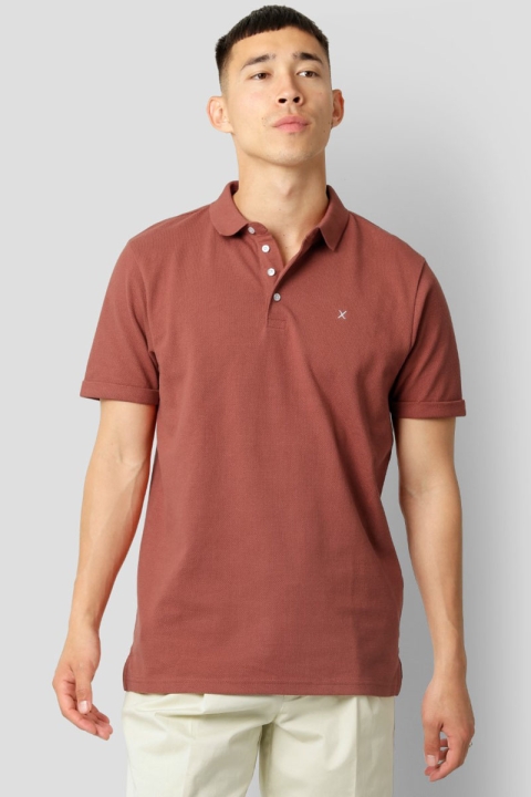 Clean Cut Copenhagen Silkeborg Stretch Polo Rusty Red