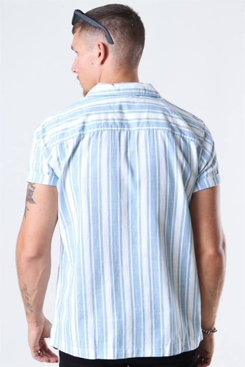 Selected Avenue Shirt Light Blue Stripes