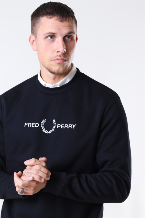 Fred Perry Graphic Sweatshirt Black