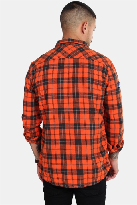 Superdry Rookie Ridge Shirt Broken Twill Orange