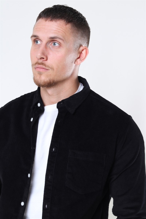 Kronstadt Johan Corduroy Overshirt Black