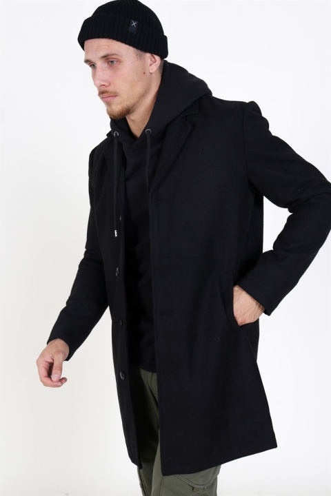 Just Junkies Reynold Wool coat Black