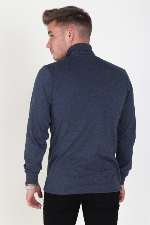 Basic Brand Turtleneck Heather Blue