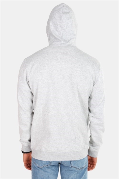 Only & Sons Basic Sweatshirts Zip Hoodie Unbrushed Light Grey Melange