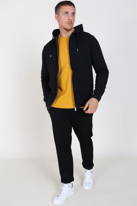 Solid Organic Morgan Zip Sweatshirts Black