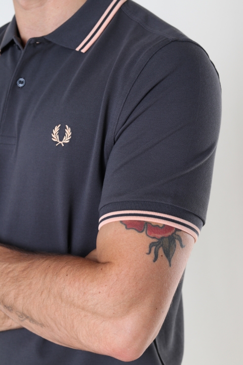 Fred Perry Twin Tipped Fp Shirt Gunmetal