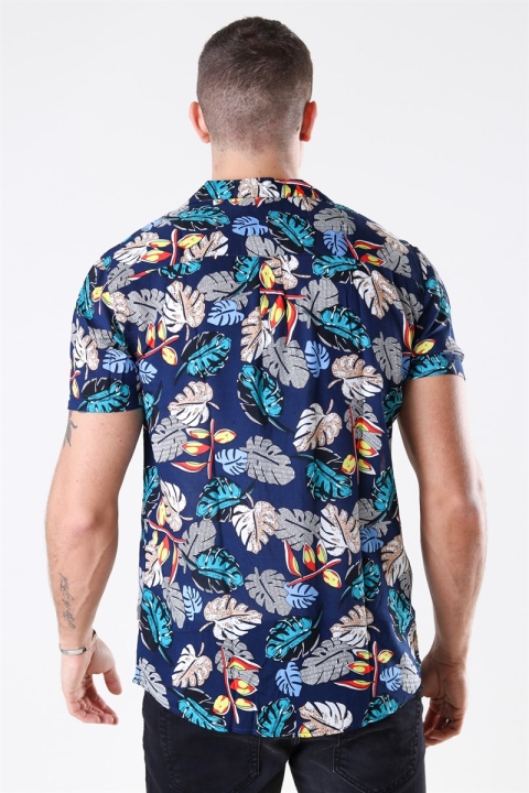 Solid Brando S/S Cuba Tropic Shirt Insignia Blue