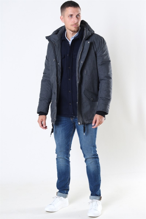 Jeff Anders Parka Jakke Charcoal Mix