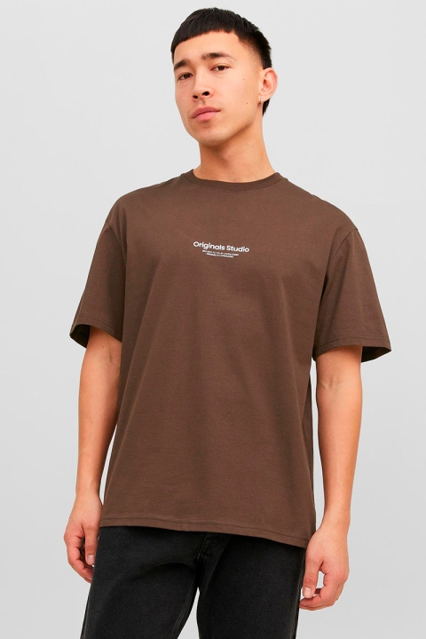 Jack & Jones Vesterbro Tee SS Chocolate Brown