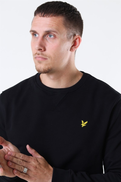 Lyle & Scott Crew Neck Sweatshirt Jet Black