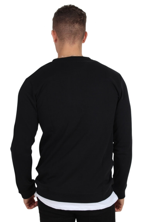 Clean Cut Logo Sweatshirts Black
