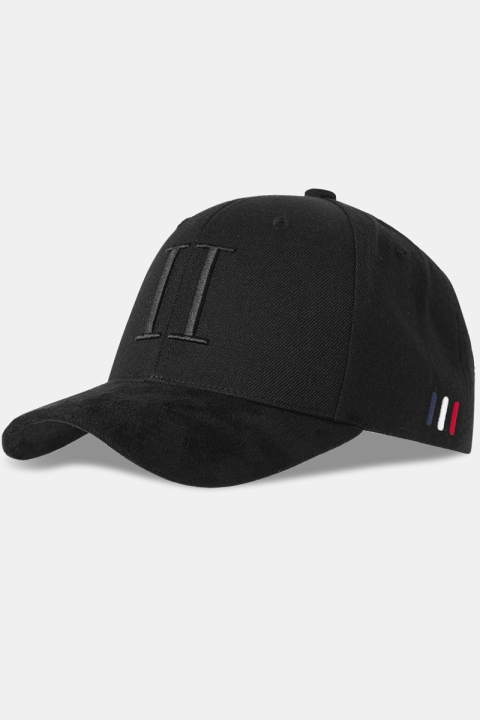 Les Deux Baseball Cap Suede ll Black/Black
