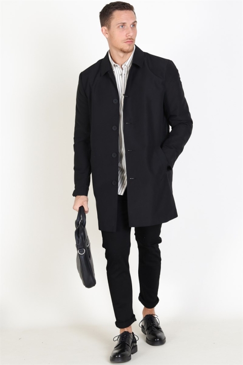 Only & Sons Sharry Trenchcoat Black