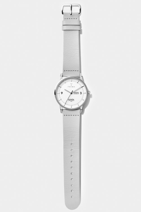 Triwa Snow Klinga Watch Light Gray Silver Buckle