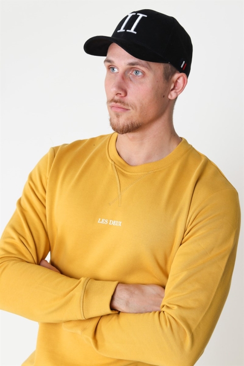 Les Deux Lens Sweatshirt Yellow/White