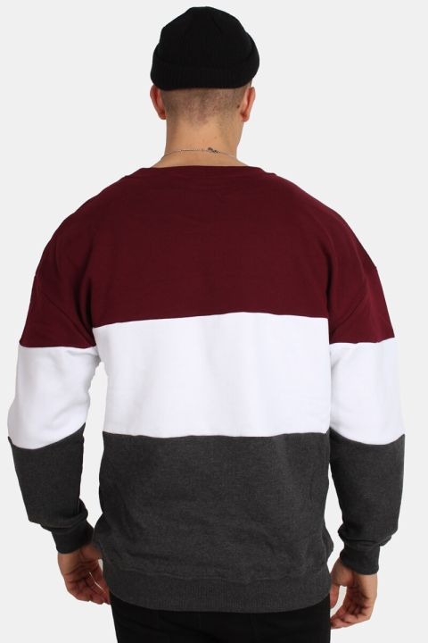 Urban Classics TB1868 Sweatshirts Port/White/Charcoal