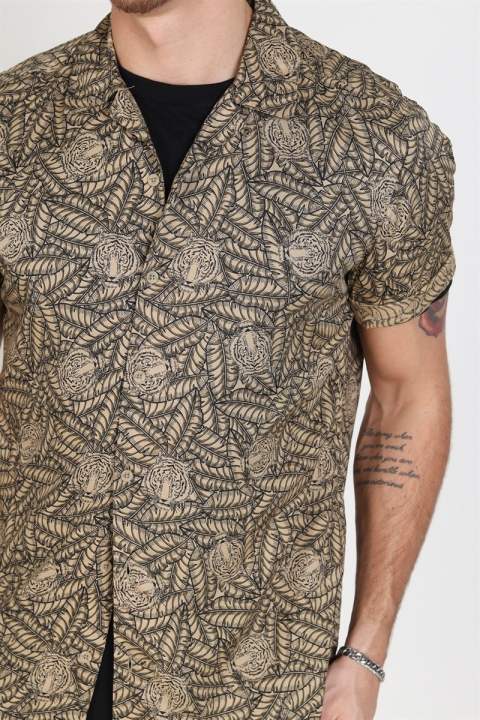 Only & Sons Gabrial S/S Animal Viscose Shirt Incense