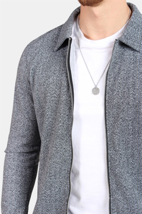 Jack & Jones Herring Sweatshirts Jacket Light Grey Melange