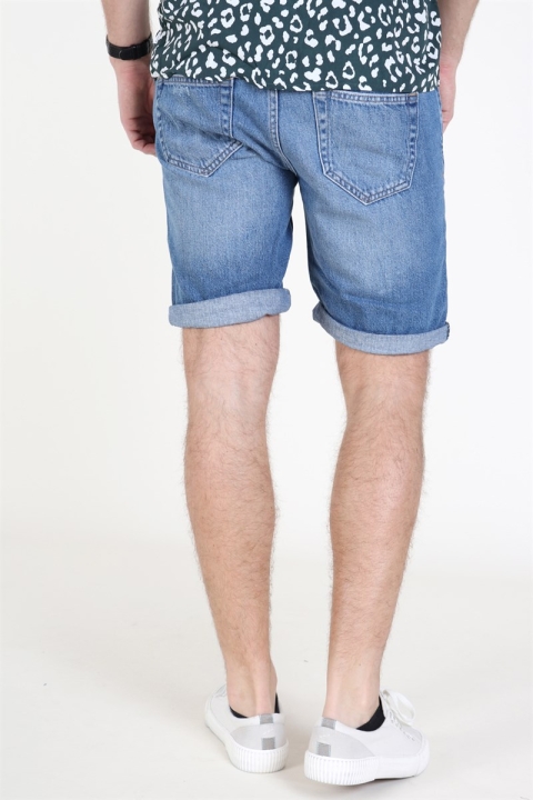 Only & Sons Ply Damage Shorts Blue Denim