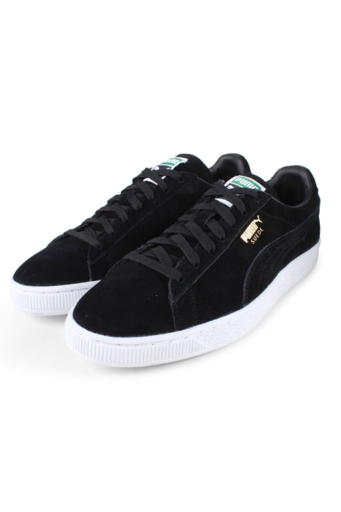 Puma Suede Classic Sneakers Black Team Gold-White